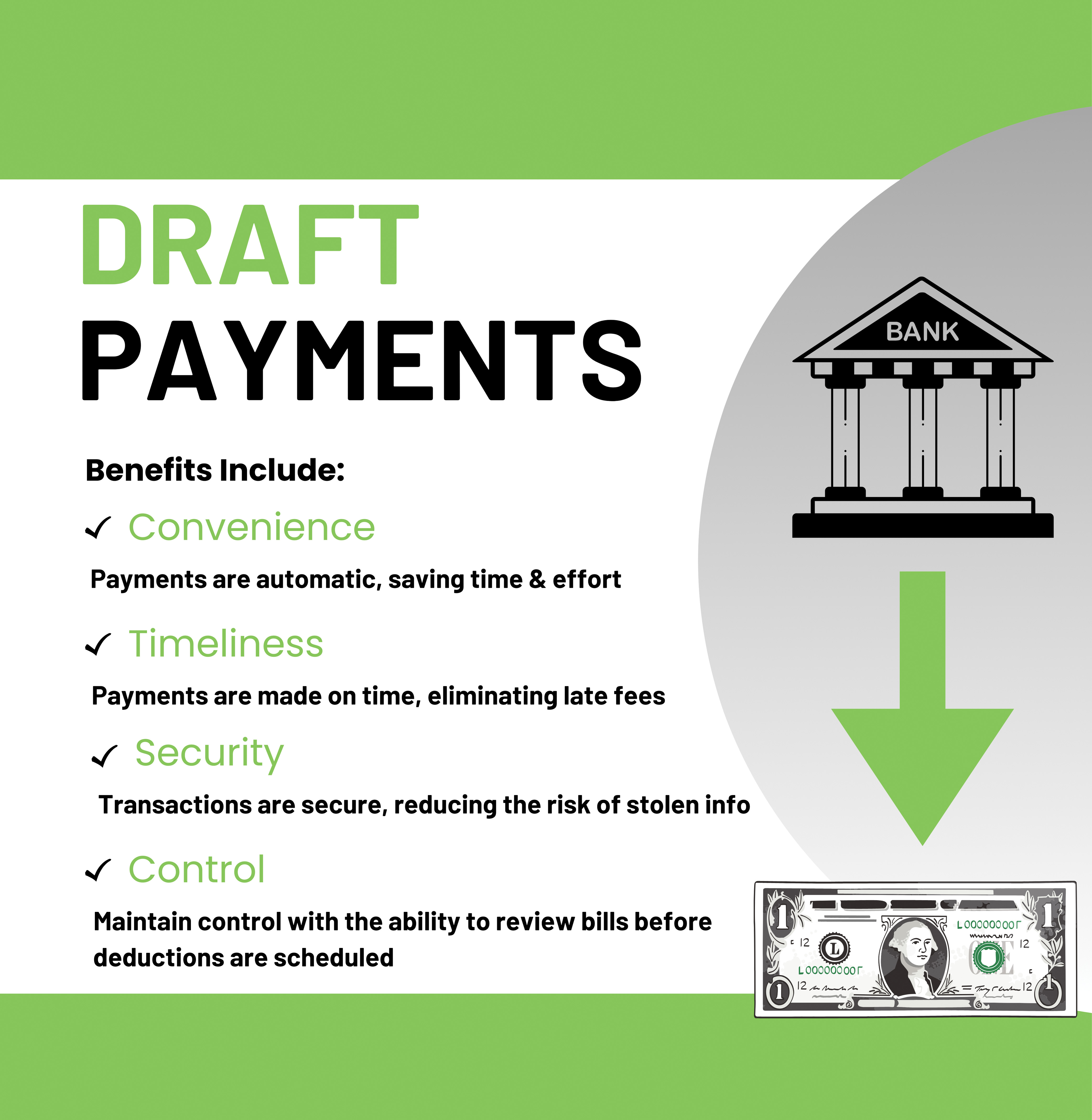 photo for Set it Up and Forget it with Draft Payments